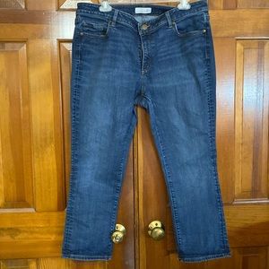 LOFT Dark Blue Ankle Jeans